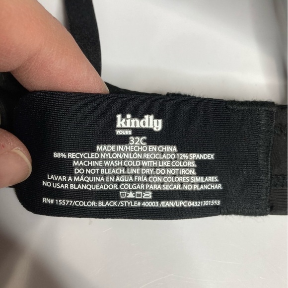 Kindly yours black wire free bra size 32C - Picture 2 of 5